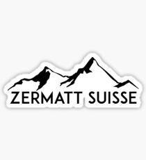 ZERMATT SWITZERLAND Suisse Mountain Skiing Ski Snowboard Snowboarding 5 Sticker