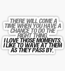 I like to wave at them as they pass by Sticker