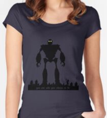 Iron Giant - Choose Who You are Fitted Scoop T-Shirt
