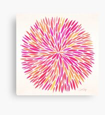 Watercolor Burst – Pink Ombré Canvas Print