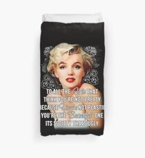 Funda nórdica Marilyn Monroe Quote Design