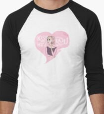 Kiss me Hard Before you Go Baseballshirt für Männer