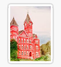 Samford Hall Auburn University Alabama Water Color/Acrylic Sticker