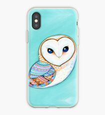 Tribal Pattern Barn Owl iPhone Case