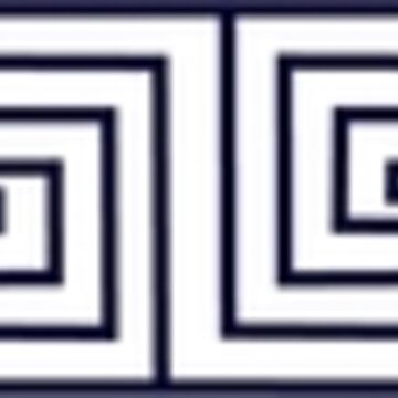 Artwork thumbnail, The Ozymandias Greek Key Pattern Blue by Ozymandias-LLC
