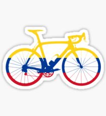 Bike Flag Colombia (Big) Sticker
