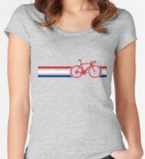 Bike Stripes British National Road Race v2 Women's Fitted Scoop T-Shirt