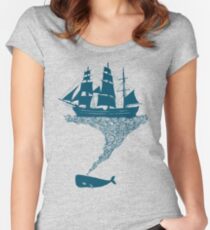 Exhaling flotsam Women's Fitted Scoop T-Shirt