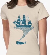 Exhaling flotsam Women's Fitted T-Shirt
