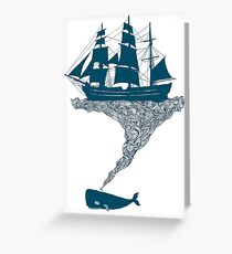 Exhaling flotsam Greeting Card