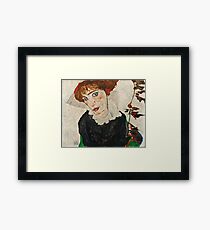 Egon Schiele - Portrait of Wally Neuzil (1912) Framed Print