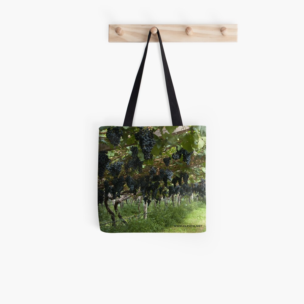 Grapes in the Castle Mareccio Vineyard, Bolzano/Bozen, Italy Tote Bag