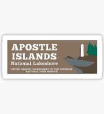 Apostle Islands National Lakeshore sign Sticker