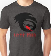 dragon training symbol with night fury written in runes. Unisex T-Shirt