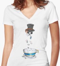 Ready for tea? Women's Fitted V-Neck T-Shirt