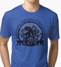 Save the Pacific Northwest Tree Octopus Tri-blend T-Shirt