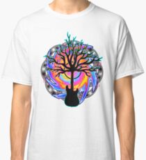 "Psychedelic Sonic Cyclone" ( surreal guitar tree art) Classic T-Shirt