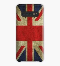 Antique Faded Union Jack UK British Flag Case/Skin for Samsung Galaxy