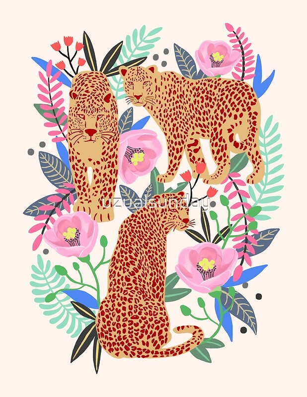 floral and animal print
