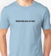 Ghostbusters - Nimble Little Minx - Black Font Slim Fit T-Shirt