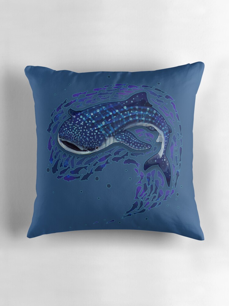 shark throw pillow