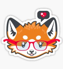 Nerdy Knitwear FOX - head only Sticker