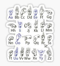 ASL ABC's Sticker