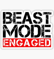 Beast Mode Engaged - Gym Phrase Sticker