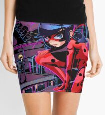 Neon Ladybug Mini Skirt