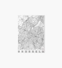 Brussels Map Line Art Board