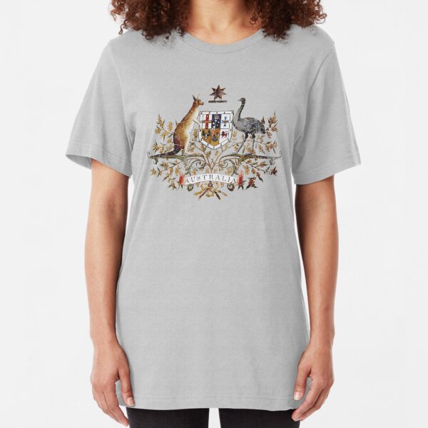 Aussie Coat of Arms Slim Fit T-Shirt