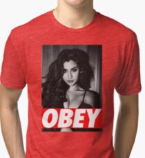 Camiseta de tejido mixto LAUREN JAUREGUI //