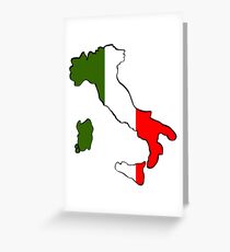 Map of Italy Greeting Card