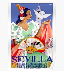 1952 Seville Spain April Fair Poster Poster