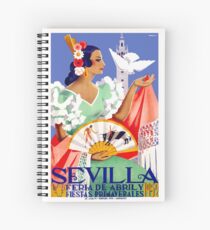 1952 Sevilla Spanien April Fair Poster Spiralblock