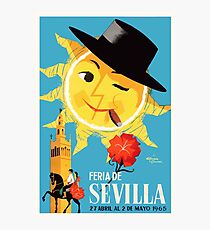 1965 Seville Spain April Fair Poster Photographic Print