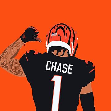 Ja'Marr Chase Orange Bengals Jersey - #1 Sticker for Sale by