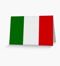 Italian Flag Greeting Card