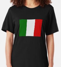 Italian Flag Slim Fit T-Shirt