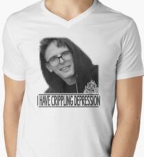 I Have Crippling Depression - IDubbbzTV Men's V-Neck T-Shirt