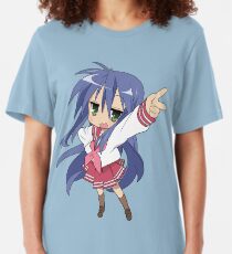 Japanese Otaku Konata Izumi Anime Black T-shirt