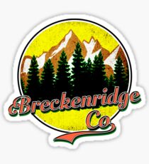 BRECKENRIDGE COLORADO Hiking Skiing Mountain Mountains Camping Sticker