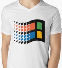 Windows 95 Logo Men's V-Neck T-Shirt