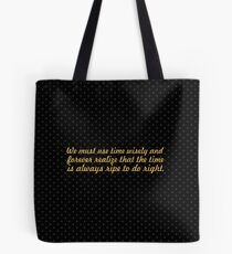 We must use time... “Nelson Mandela” Inspirational Quote Tote Bag