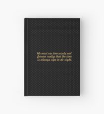We must use time... “Nelson Mandela” Inspirational Quote Hardcover Journal
