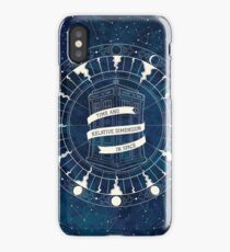 Time and Relative Dimension in Space iPhone Case/Skin