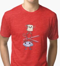 Rock Paper Scissors Tri-blend T-Shirt