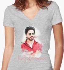Shahrukh Khan T-shirt Women's Fitted V-Neck T-Shirt