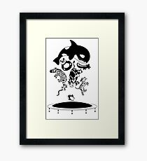 Bouncing Animals Framed Print