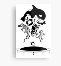Bouncing Animals Metal Print